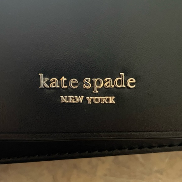 SOLD kate spade Black Crossbody Flap Top Leather Purse Gently Used - Picture 8 of 12
